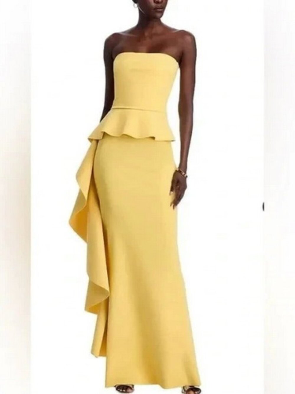 Chiara Boni La Petite Robe Soleil Eliska Ruffle Strapless Gown